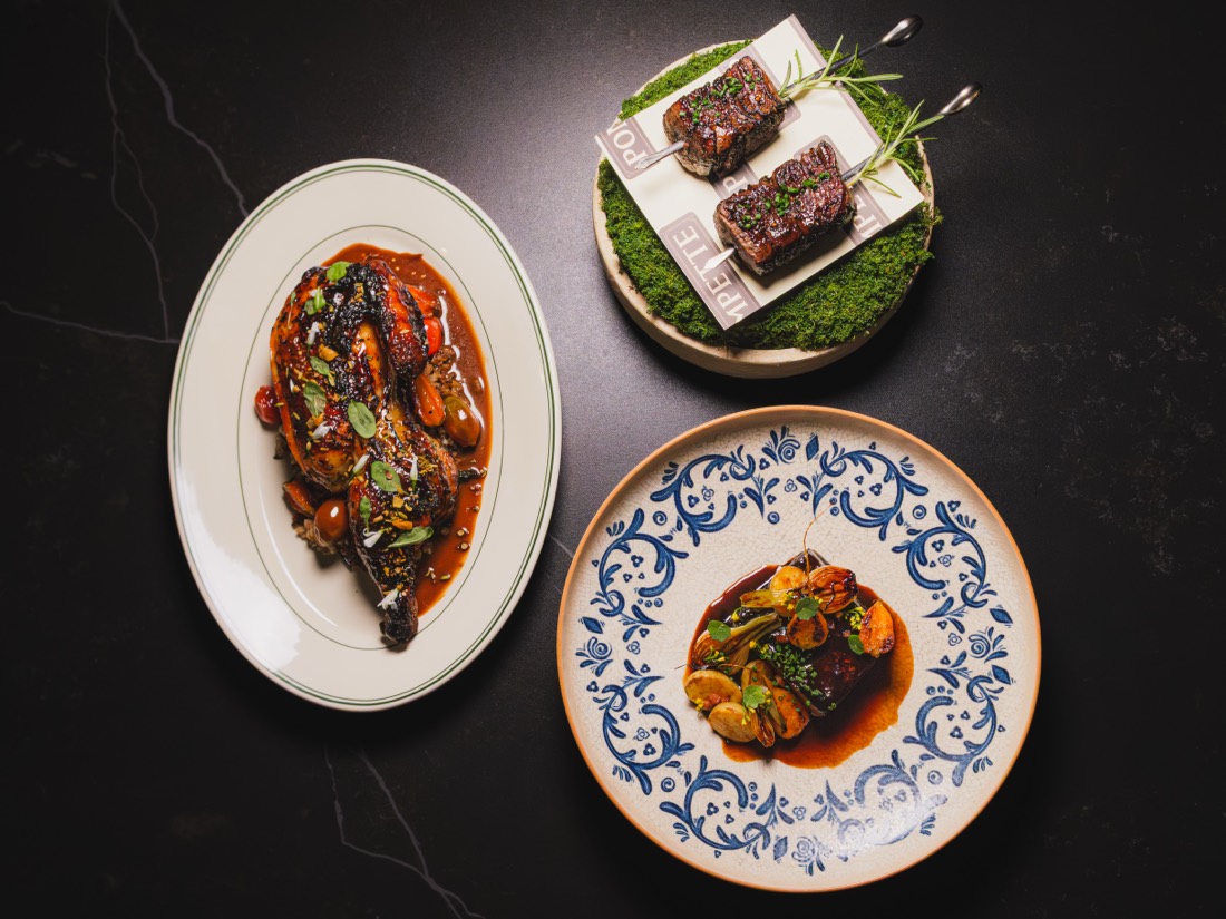 Pompette & Little Rich Girl — opening menu photography